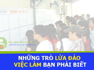 Những trò lừa đảo việc làm bạn phải biết